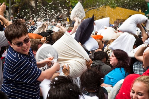 Angry Kid Pillow Fight