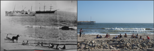 Ventura Pier and Beach Culture, Sands and visitors